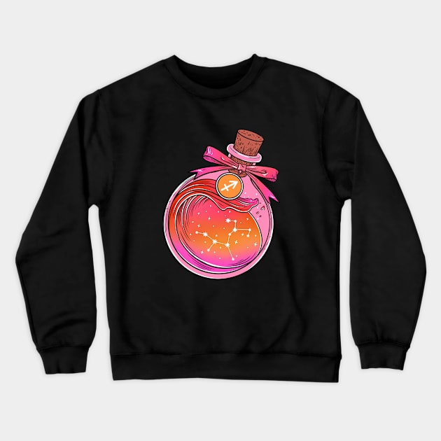 Zodiac Potion. Sagittarius Crewneck Sweatshirt by OccultOmaStore